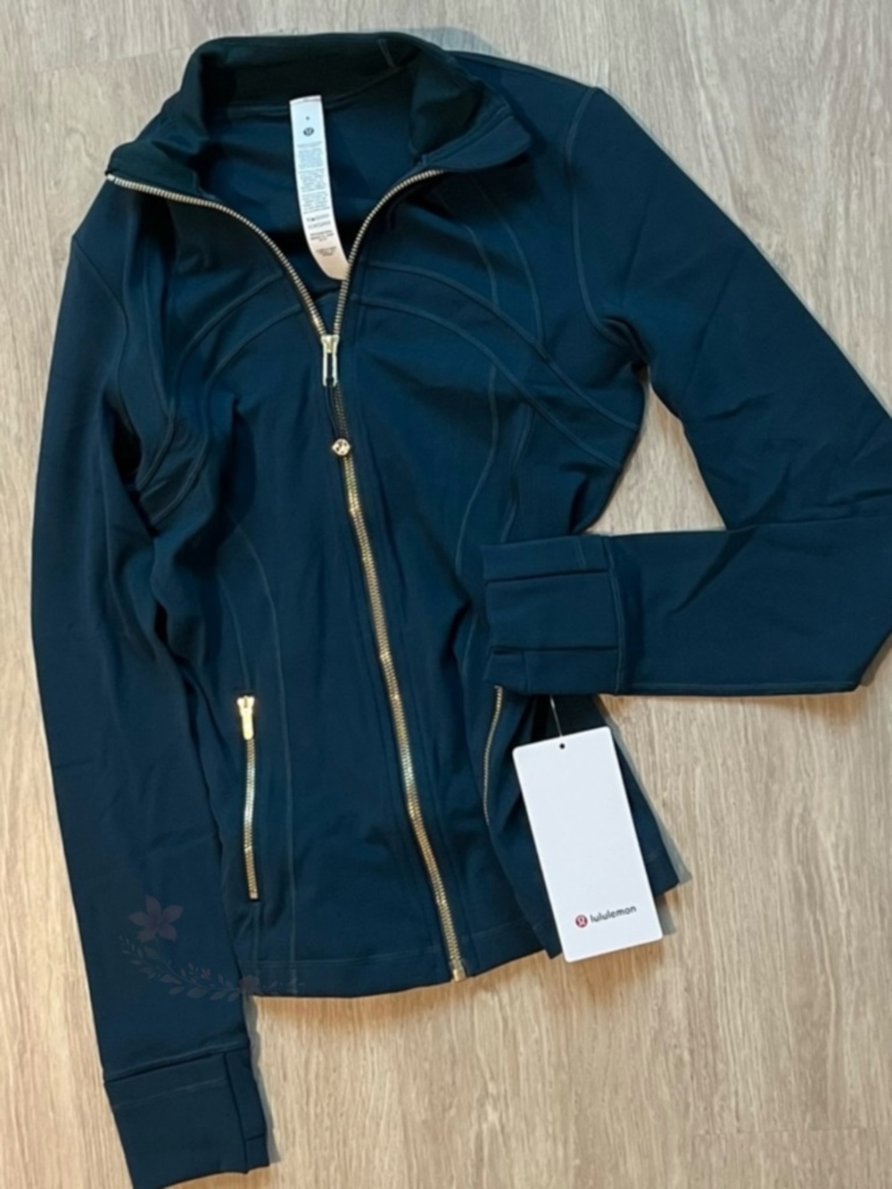 Lululemon Define Jacket Nulu Indochine Blue Gold Zipper Full Zip NWT 6 - Picture 2 of 6